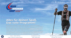 Desktop Screenshot of main-ausdauershop.de